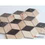 3D Mutfak Tezgah Arası Mermer Mozaik  -DT1406